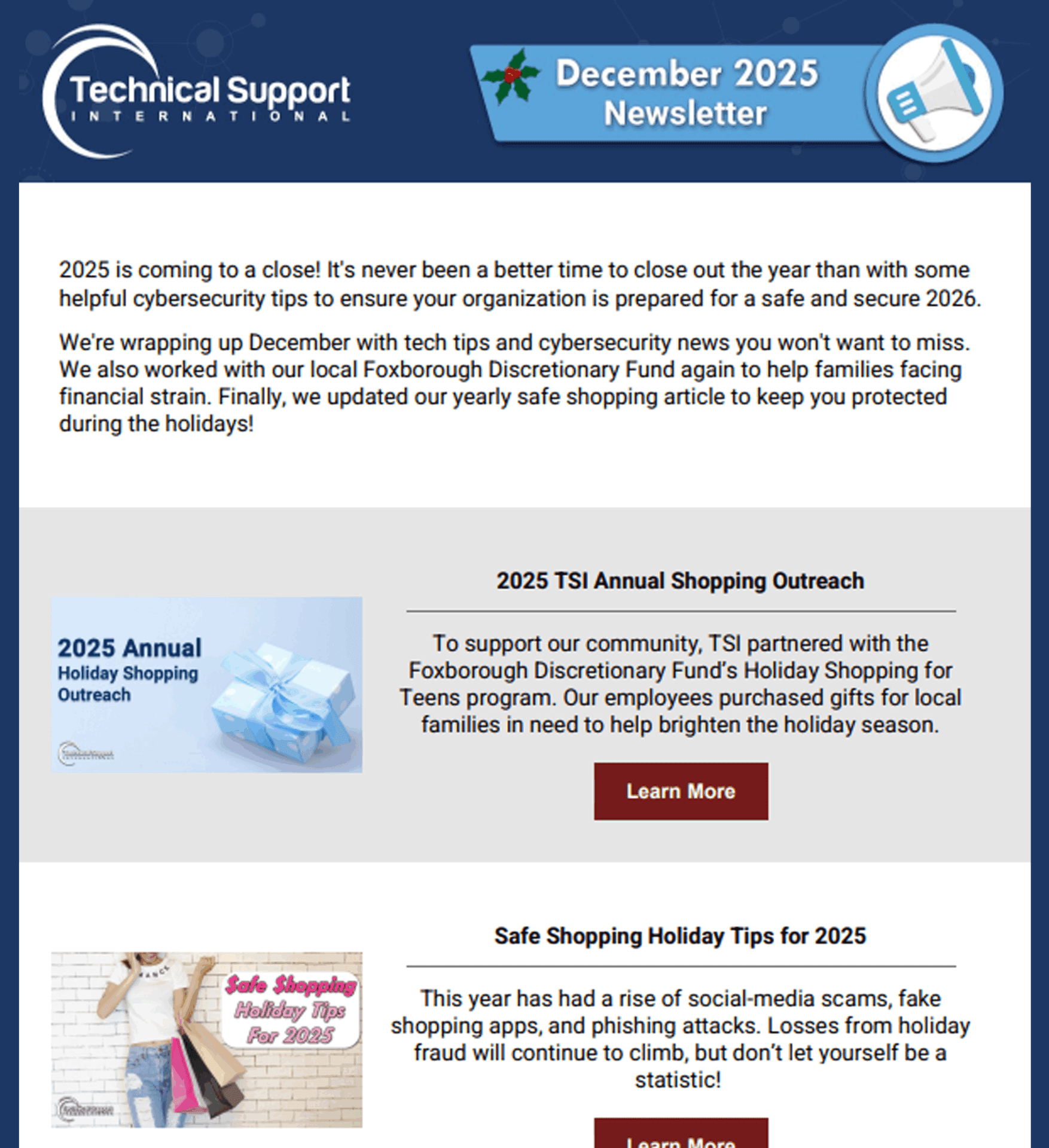 Dec 25 Newsletter Website