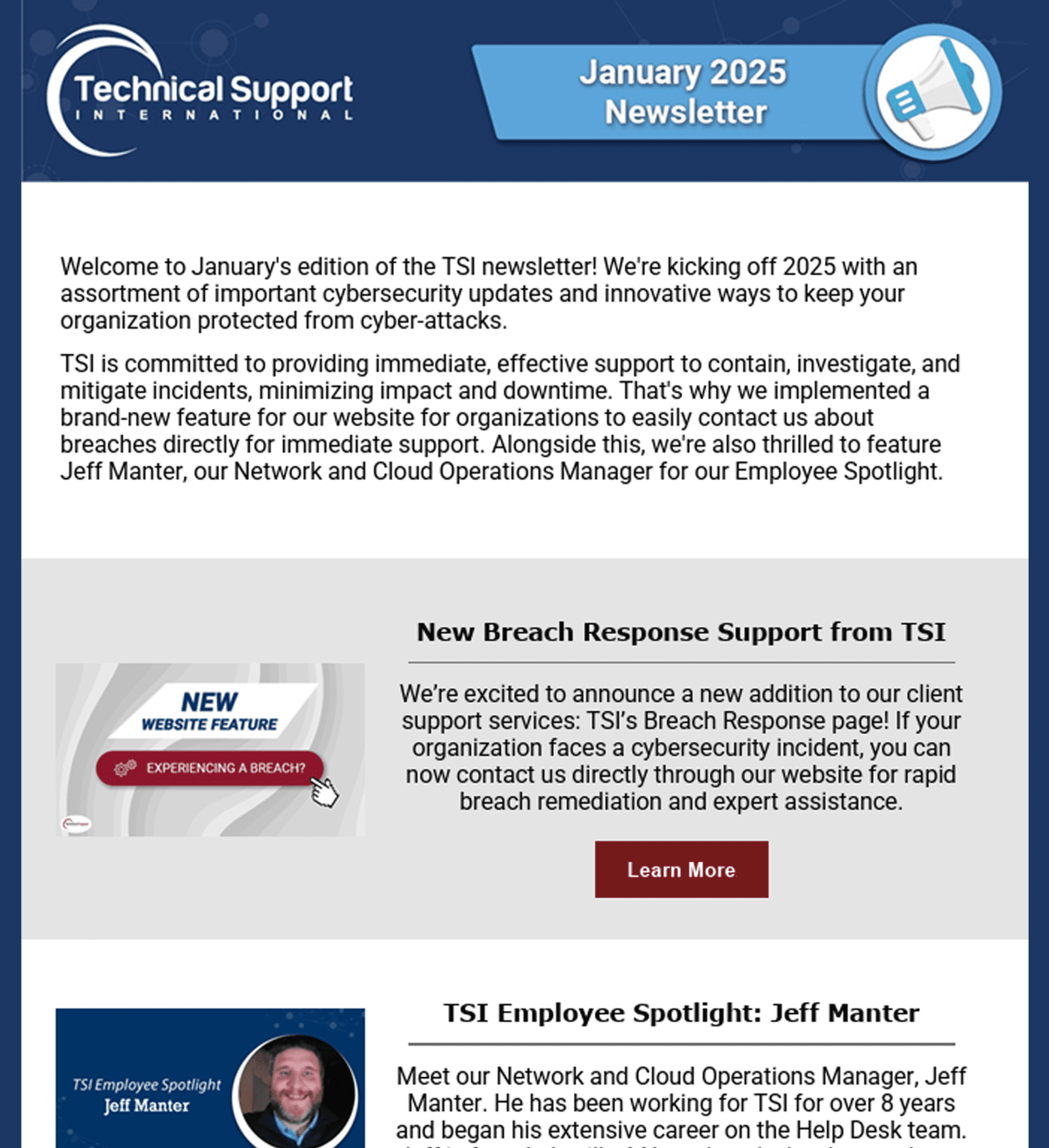 January 2025 Newsletter