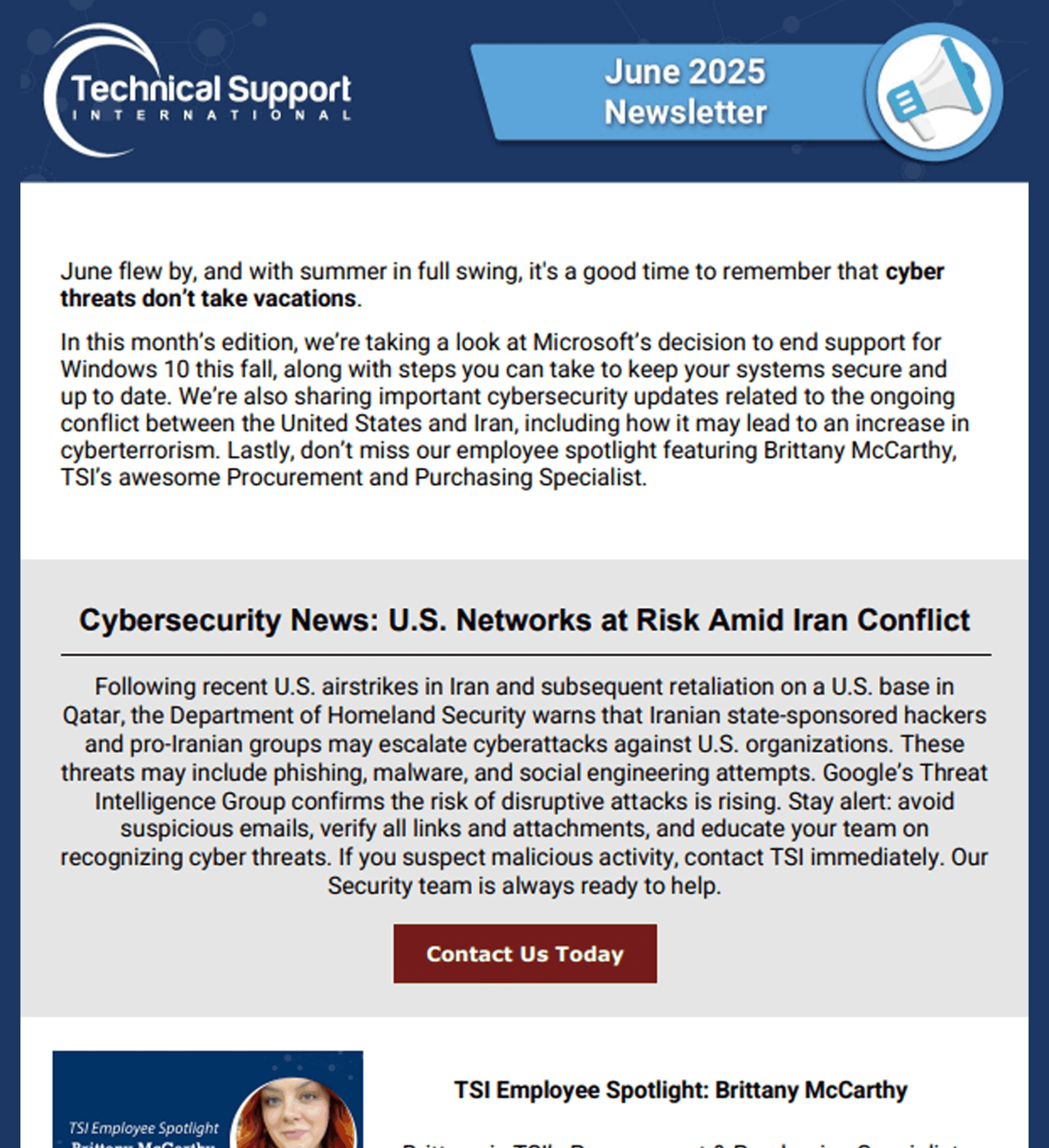 June 25 Newsletter Website